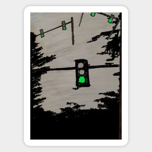 Green Lights Sticker